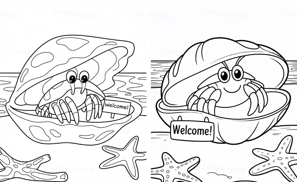 Friendly Crab at Home