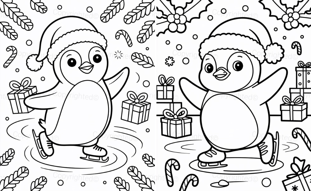 Ice Skating Penguin