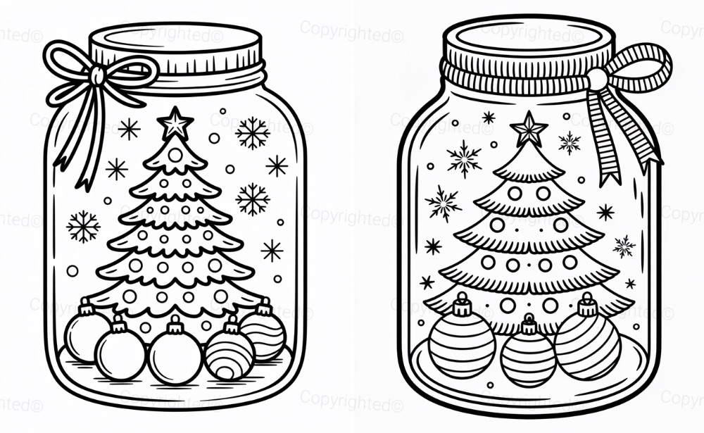 Christmas Tree in Jar