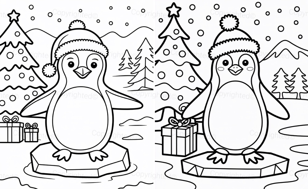 Penguin on Ice Floe
