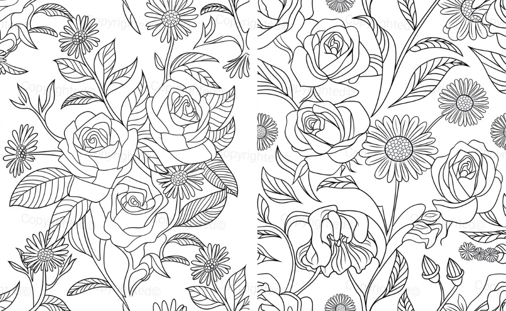 Blooming Rose Garden Pattern